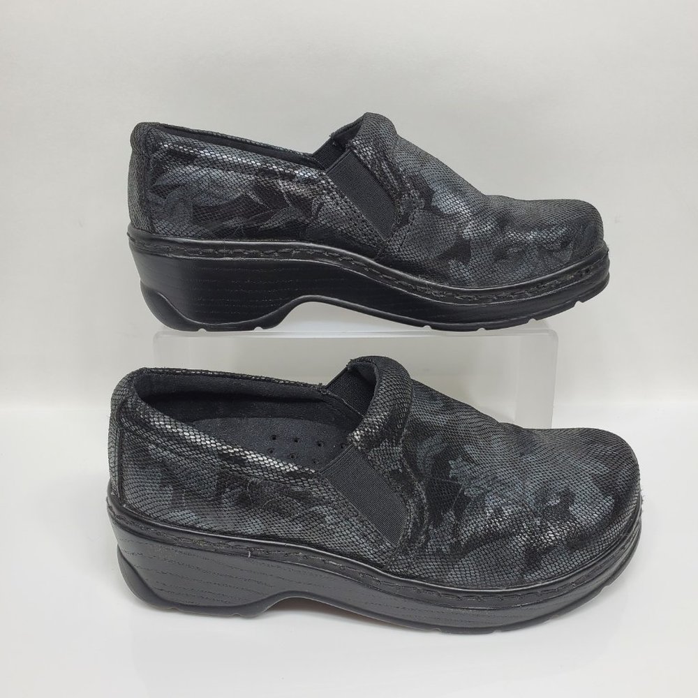 Klogs Womens Black Slip Resistant Clog Shoes US 8